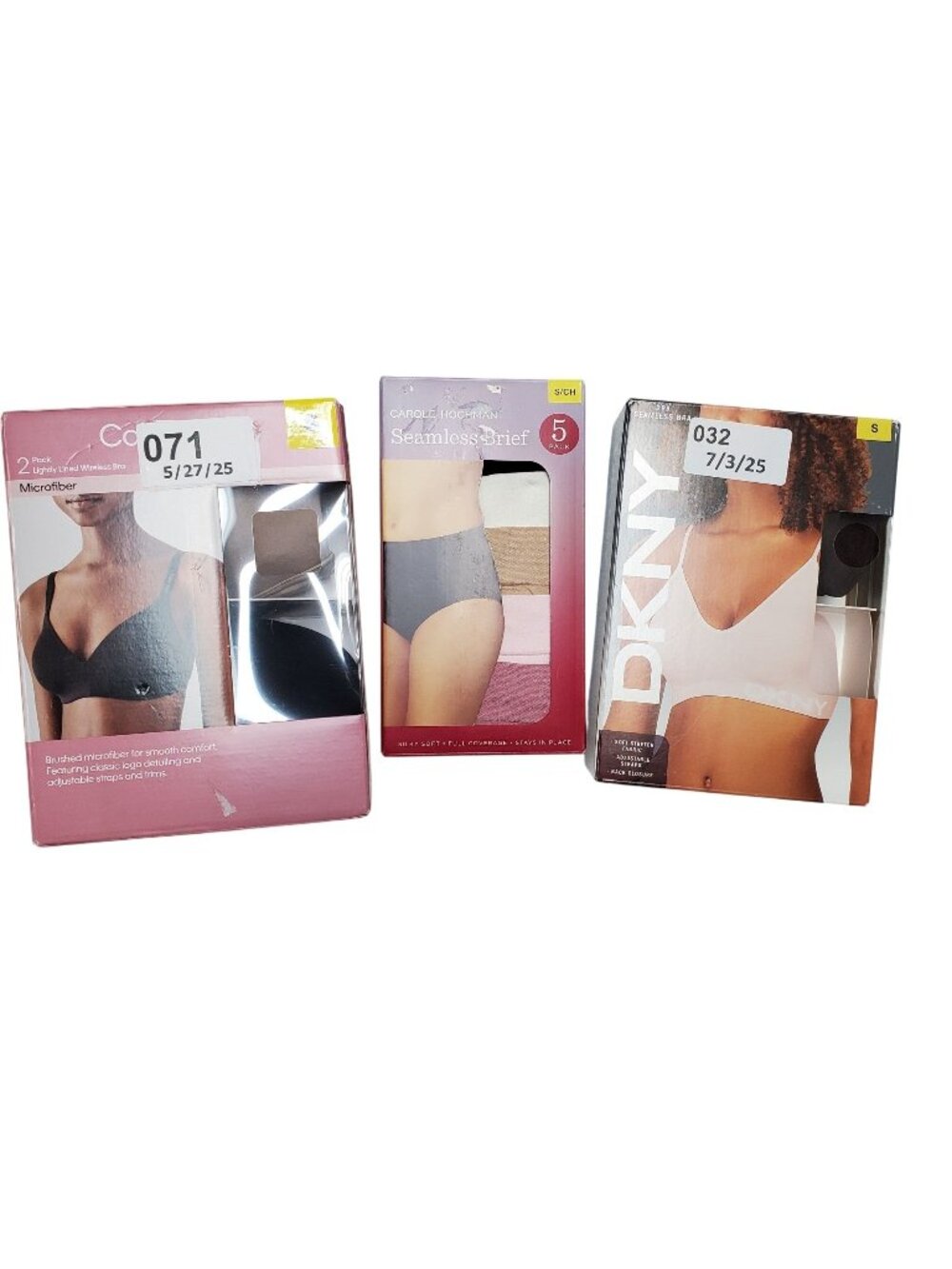 Calvin Klein & DKNY 2-Pack Wireless & Seamless Bras + Carole Hochman 5-Pack Seam